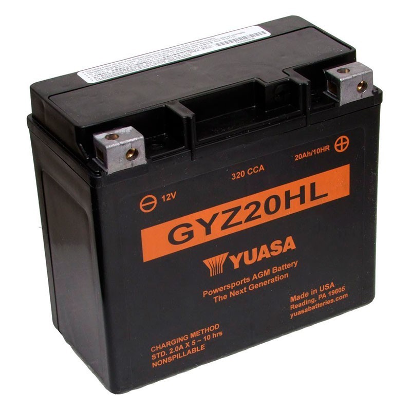 Batería Harley fxst 1340 Softail Standard año 99 Yuasa ytx20l-bs AGM cerrado 